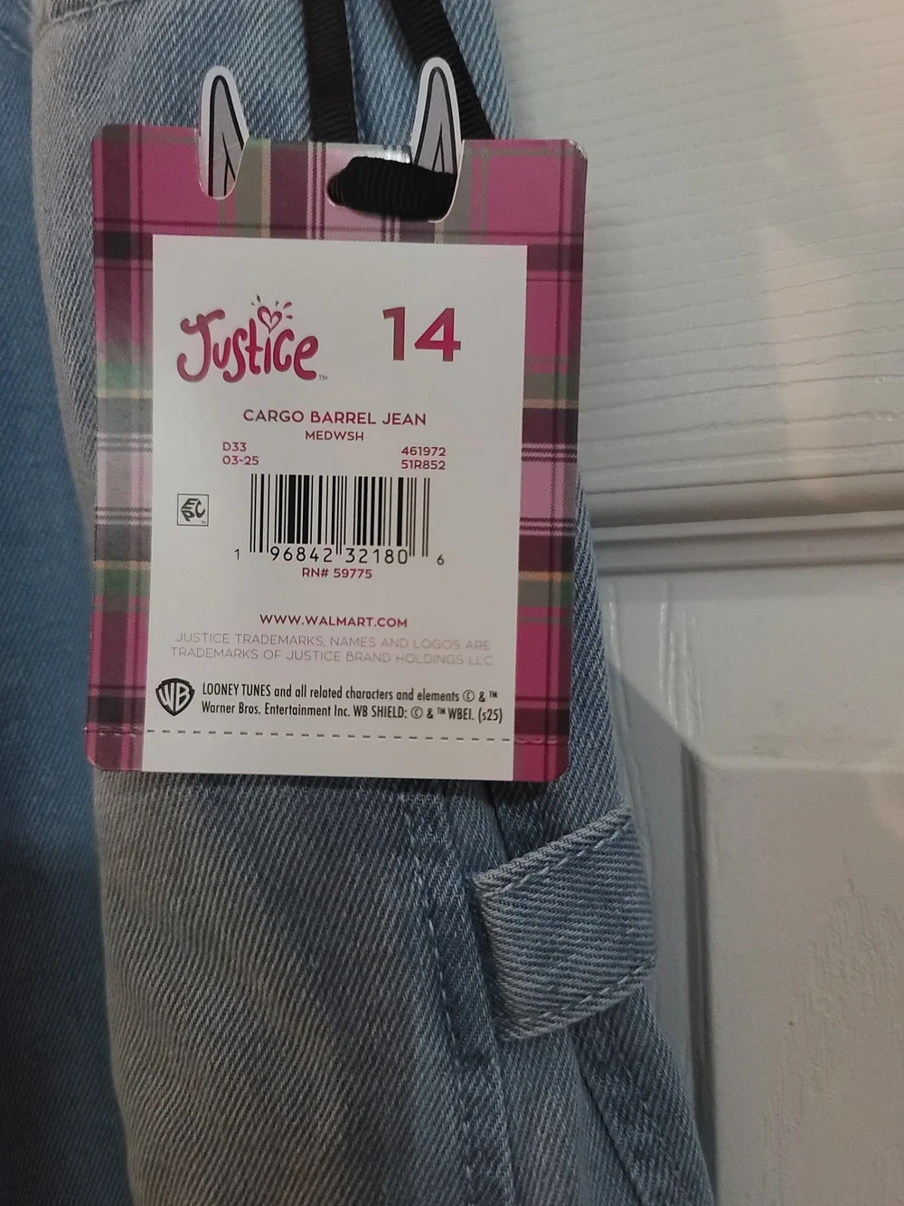 Girls Bundle Justice Barrel Leg Cargo Pants, Shirt, Pajamas and Bag